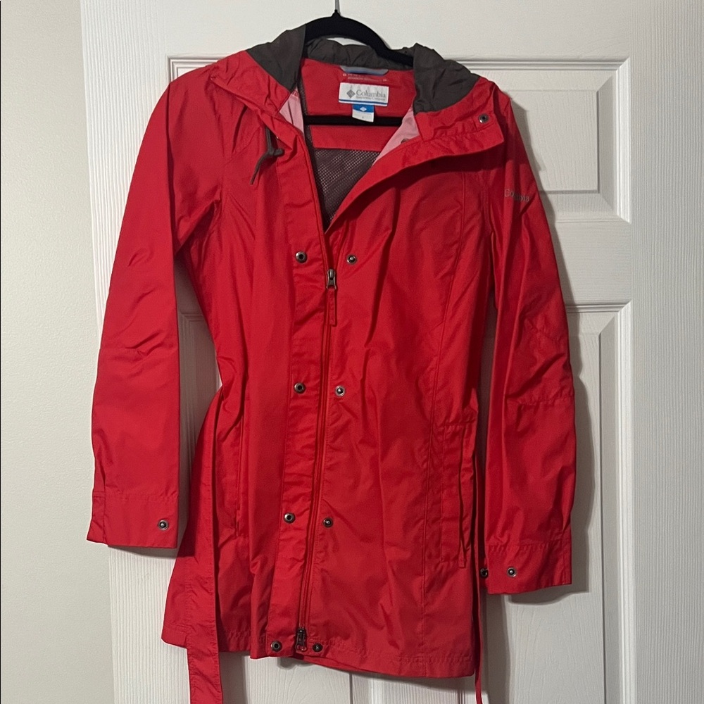 Columbia Women's Vibrant Red Rain Jacket